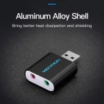 Vention External Sound Card Usb To 3.5mm Earphone