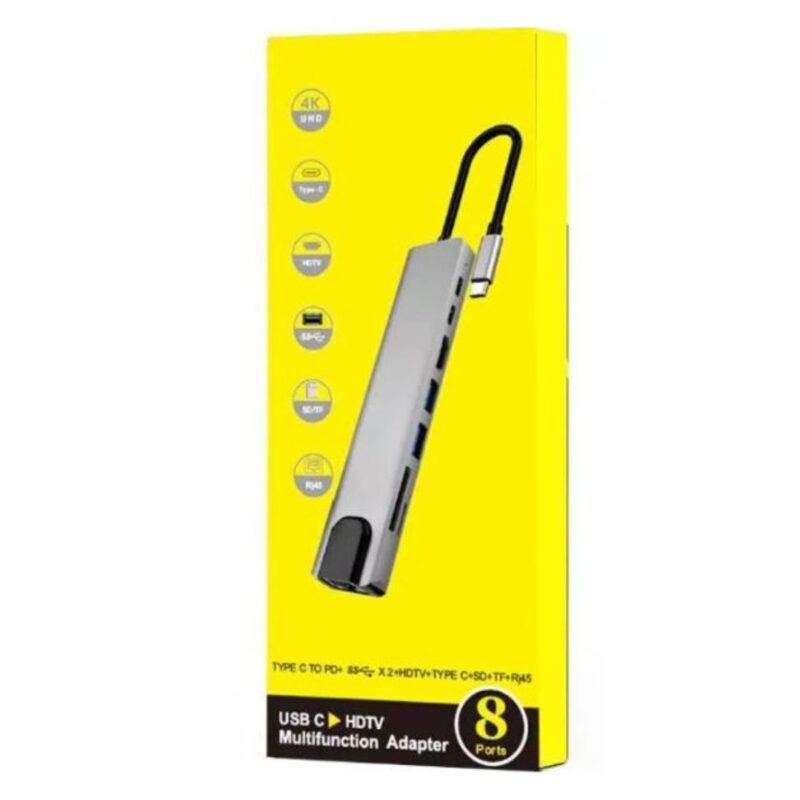 Type-C 8-in-1 Multi-Function Adapter