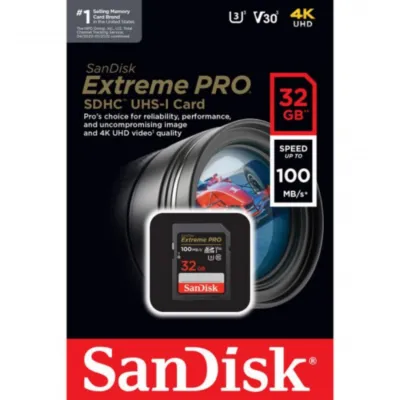SanDisk Extreme Pro 32GB SDHC UHS-I Card 100 mb/s
