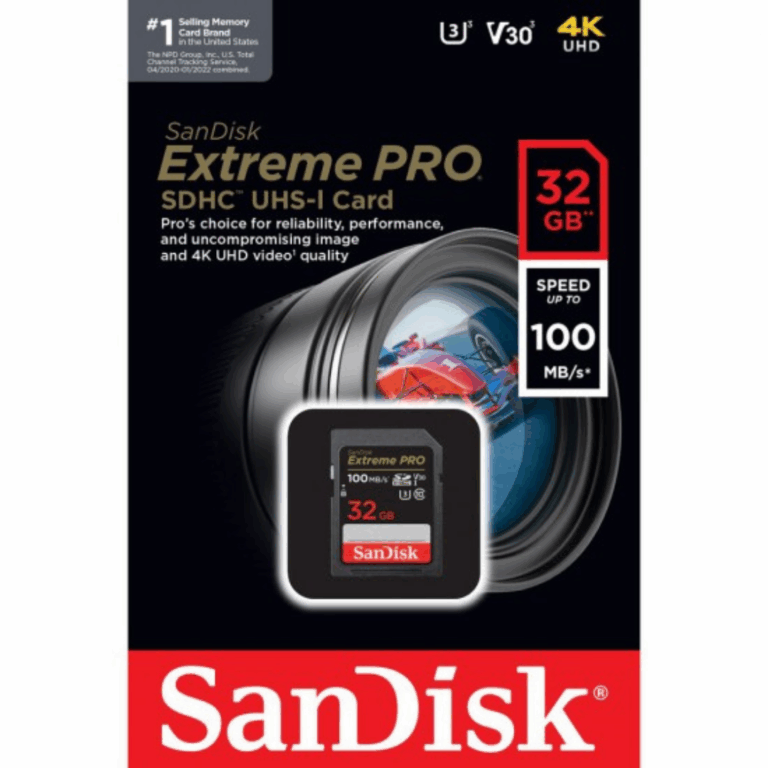 SanDisk Extreme Pro 32GB SDHC UHS-I Card 100 mb/s