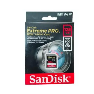 SanDisk Extreme PRO SDXC UHS-II 128GB Memory Card