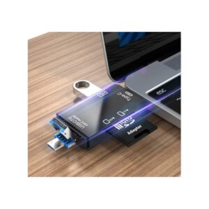 6 in 1 Card Reader Memory Card Type C Adapter