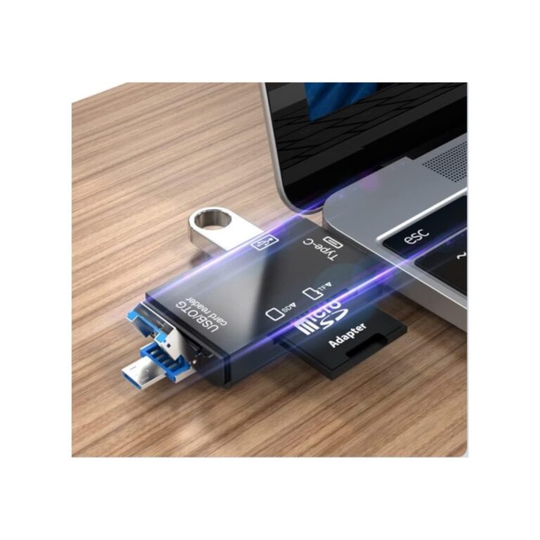 6 in 1 Card Reader Memory Card Type C Adapter