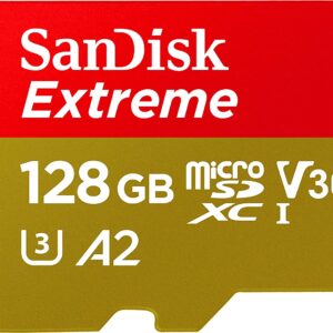 SanDisk 128GB Extreme microSDXC UHS-I Memory Card with Adapter