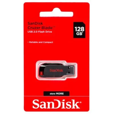 Sandisk Cruzer Blade 128GB USB 2.0 Flash Drive