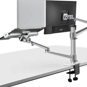 2 in 1 360 Degree Rotating Double Arm Laptop and monitor