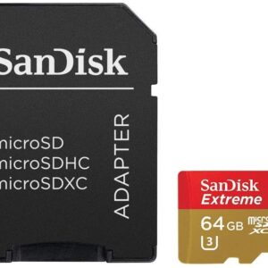 SanDisk Extreme 64GB microSDXC UHS-I Card with Adapter