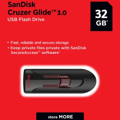 Sandisk 32GB Cruzer Glide 3.0 USB Flash Drive