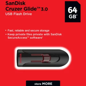 SanDisk 64GB Flash Drive Cruzer Glide USB 3.0