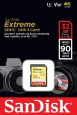 SanDisk 32GB Extreme SDHC UHS-I Memory Card