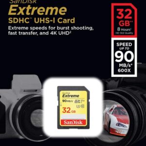 SanDisk 32GB Extreme SDHC UHS-I Memory Card