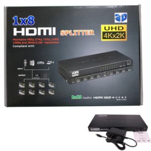 HDMI Splitter 1 in 8 out Support 4K 2K 3D 2