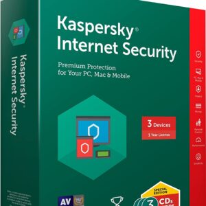 Kaspersky Internet Security- 3 Users, 1 Year (3 CDs inside with Individual keys)