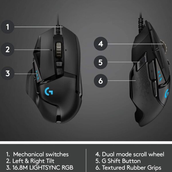 Logitech G502 Hero High Performance Gaming Mouse