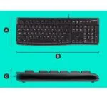 Logitech MK120 Wired USB Keyboard Mouse Desktop Combo