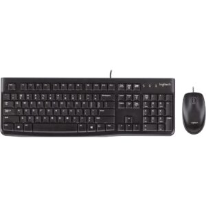 Logitech MK120 Wired USB Keyboard Mouse Desktop Combo