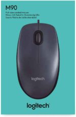Logitech Wired Mouse M90 Black USB - Image 3