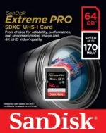 SanDisk 64GB Extreme PRO SDXC UHS-I Card