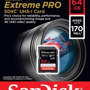 SanDisk 64GB Extreme PRO SDXC UHS-I Card
