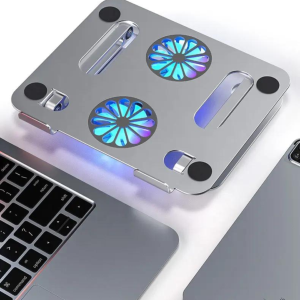 Professional laptop stand with fans 2