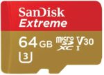 SanDisk Extreme 64GB microSDXC UHS-I Card with Adapter - Image 2