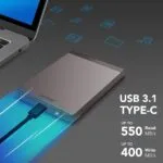 Lexar SL200 512GB Portable SSD, Solid State Drive - Image 2