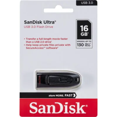 SanDisk 16GB Ultra USB 3.0 Flash Drive