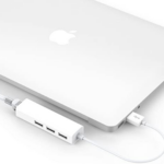 USB 3.0 3port Hub with LAN Ethernet Adapter