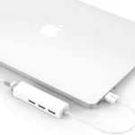 USB 3.0 3port Hub with LAN Ethernet Adapter