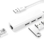 USB 3.0 3-Port Hub Gigabit Ethernet Adapter 2 in 1 USB Adapter