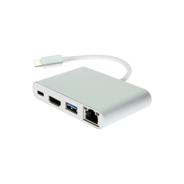USB C to HDMI 4KGigabit Ethernet RJ45 PortUSB 3.0 USB 3.1 Type C Adapter 1