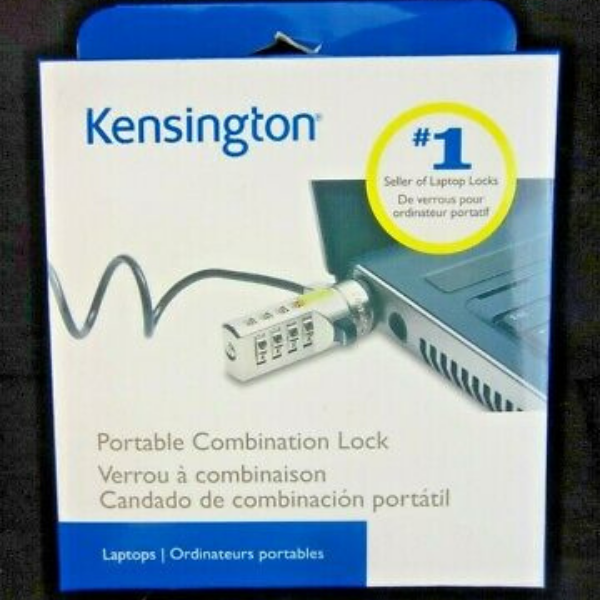 Kensington Portable Combination Cable Lock for Laptops and Other