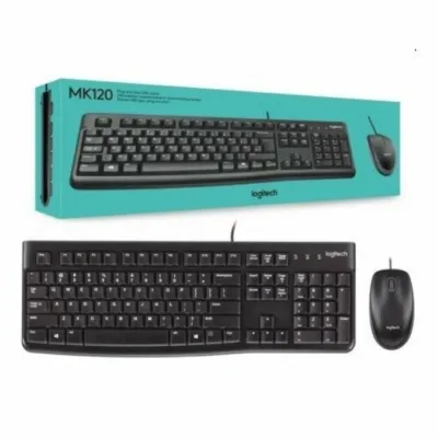 Logitech MK120 USB Wired Keyboard and Mouse Combo
