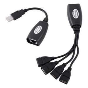 USB Male to RJ45 Extension Adapter - Up to 150ft Length