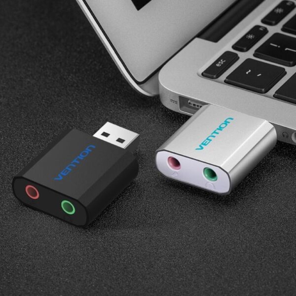 Vention External Sound Card Usb To 3.5mm Earphone