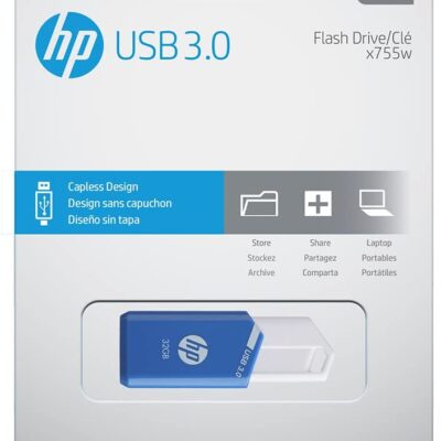 HP X755W 32 GB USB Flash Drive - Blue
