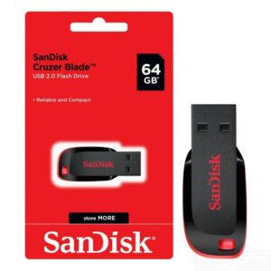 SanDisk 64GB Flash Drive Cruzer Blade USB 2.0