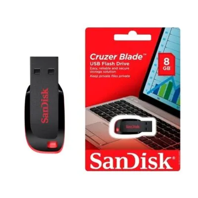 SanDisk 8GB Cruzer Blade USB 2.0 Flash Drive