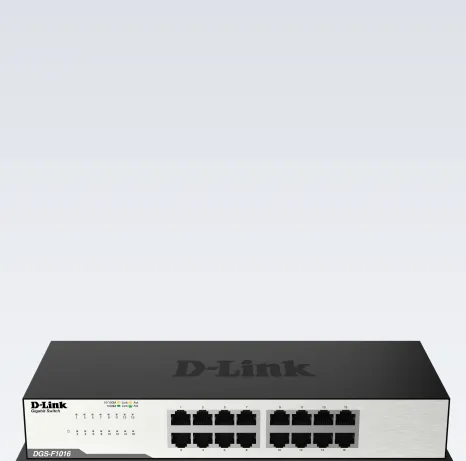 D-Link DGS-F1016 Rackmount Switch 16 Port 10/100/1000Mbps
