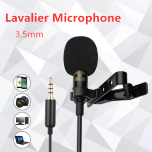 Lavalier Microphone For Smart Phone Recording  Phone-black For Mobile Journalist