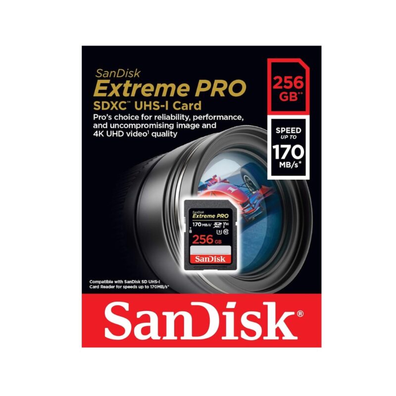 SanDisk 256GB Extreme PRO UHS-I SDXC Memory Card
