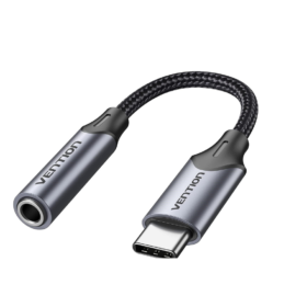 Vention Usb-C Male To 3.5mm Male Cable 1m Gray Aluminium Alloy
