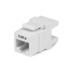 Vention Cat.6 UTP 180 Degree Keystone Jack White