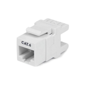 Vention Cat.6 UTP 180 Degree Keystone Jack White