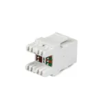 Vention Cat.6 UTP 180 Degree Keystone Jack White