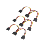 Vention Sat 15P Male To Female Power Splitter Cable 0.15 Meter Black