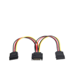 Vention Sat 15P Male To Female Power Splitter Cable 0.15 Meter Black