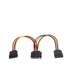 Vention Sat 15P Male To Female Power Splitter Cable 0.15 Meter Black