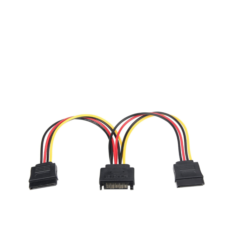 Vention Sat 15P Male To Female Power Splitter Cable 0.15 Meter Black