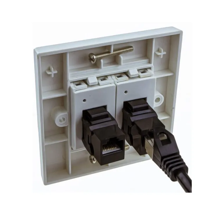 Vention 2 Port Wall Faceplate White 86 Type